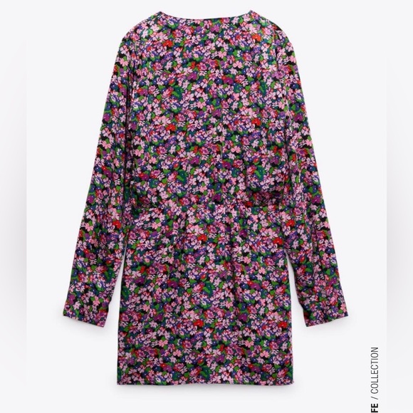 Zara NWOT Floral Mini Dress - Picture 5 of 5